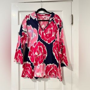 NWOT Lilly Pulitzer Long-Sleeved Tunic Shirt XL Gorgeous